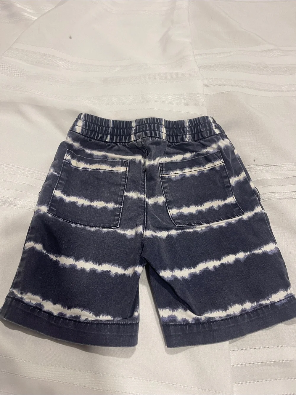 GAP Navy and White Tie-Dye Pull-On Kids Shorts